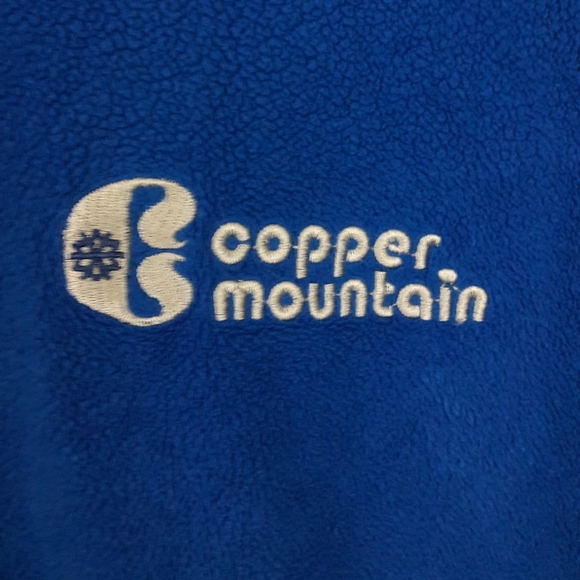 Colorado Copper Mountain Ski Resort Embroidered Fleece Pullover 1/4 Zip Sz Small - Picture 2 of 8